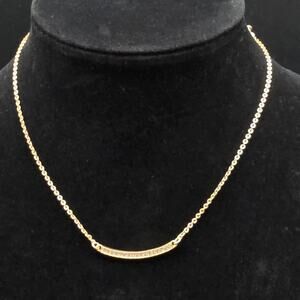 Lia Sophia Raise the Bar Necklace Gold Tone Rhinestones Retired